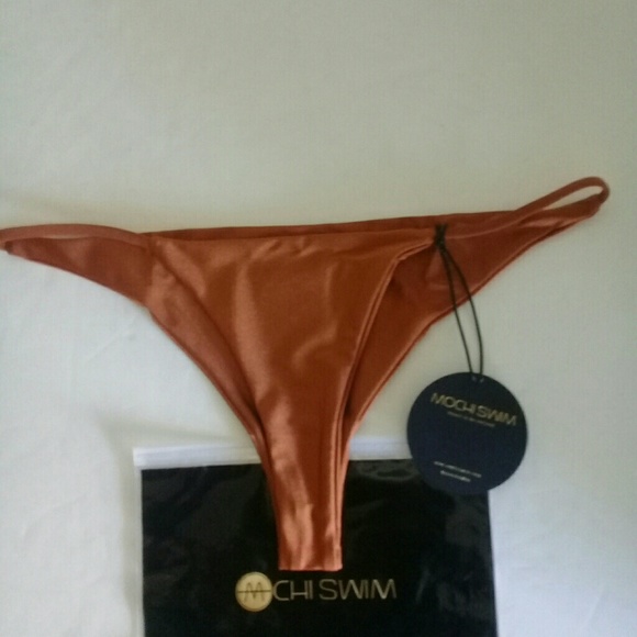 Mochi Swim Bikini Bottom Bronze Color Large Size. - Picture 6 of 6